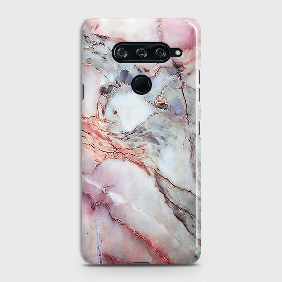 LG V40 ThinQ Cover - Violet Sky Marble Trendy Printed Hard Case with Life Time Colors Guarantee