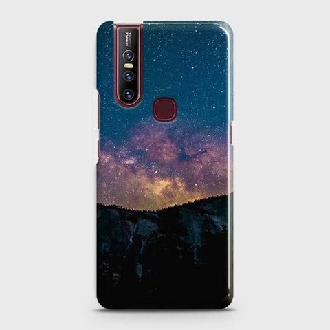 VIVO V15 Cover - Matte Finish - Embrace Dark Galaxy  Trendy Printed Hard Case with Life Time Colors Guarantee