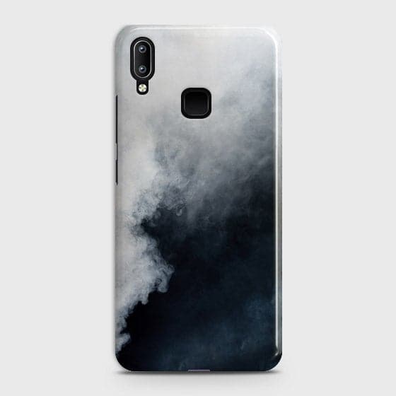 Vivo V11i Cover - Matte Finish - Trendy Misty White and Black Marble Printed Hard Case with Life Time Colors Guarantee