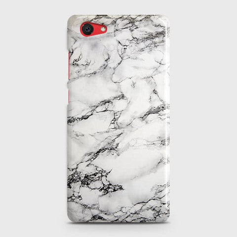 Vivo Y71 Cover - Matte Finish - Trendy Mysterious White Marble Printed Hard Case with Life Time Colors Guarantee