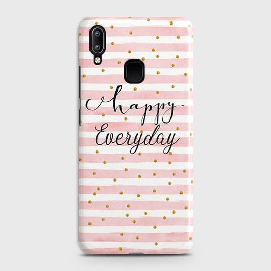 Vivo Y95 Cover - Trendy Happy Everyday Printed Hard Case with Life Time Colors Guarantee