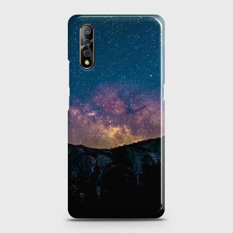 Vivo S1 Cover - Matte Finish - Embrace Dark Galaxy  Trendy Printed Hard Case with Life Time Colors Guarantee