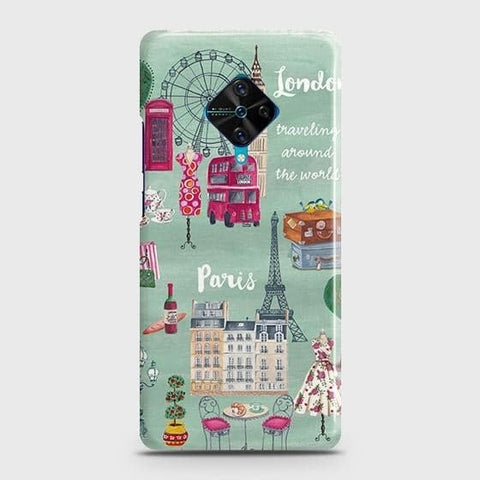 Vivo S1 Pro Cover - Matte Finish - London, Paris, New York ModernPrinted Hard Case with Life Time Colors Guarantee ( Fast Delivery )