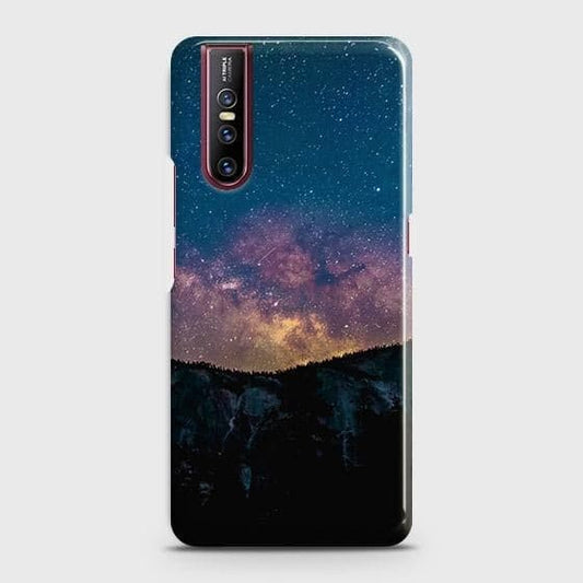 Vivo V15 Pro Cover - Matte Finish - Embrace Dark Galaxy  Trendy Printed Hard Case with Life Time Colors Guarantee