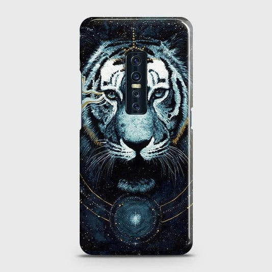 Vivo V17 Pro Cover - Vintage Galaxy Tiger Printed Hard Case with Life Time Colors Guarantee