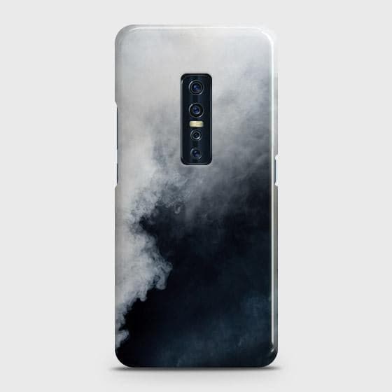Vivo V17 Pro Cover - Matte Finish - Trendy Misty White and Black Marble Printed Hard Case with Life Time Colors Guarantee