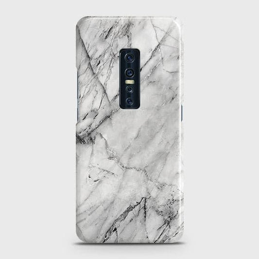 Vivo V17 Pro Cover - Matte Finish - Trendy White Floor Marble Printed Hard Case with Life Time Colors Guarantee - D2