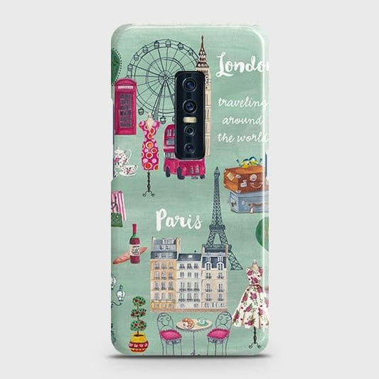 Vivo V17 Pro Cover - Matte Finish - London, Paris, New York ModernPrinted Hard Case with Life Time Colors Guarantee ( Fast Delivery )