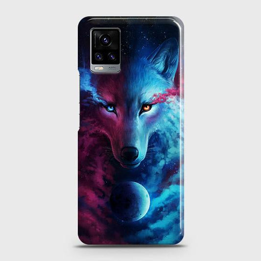 Vivo V20 Cover - Infinity Wolf Trendy Printed Hard Case with Life Time Colors Guarantee ( Fast Delivery )