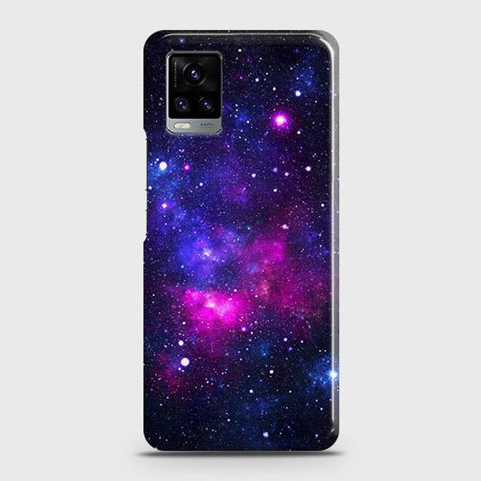Vivo V20 Cover - Dark Galaxy Stars Modern Printed Hard Case with Life Time Colors Guarantee