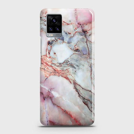 Vivo V20 Cover - Violet Sky Marble Trendy Printed Hard Case with Life Time Colors Guarantee