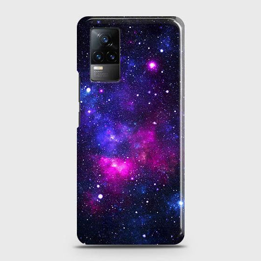 Vivo Y73 Cover - Dark Galaxy Stars Modern Printed Hard Case with Life Time Colors Guarantee