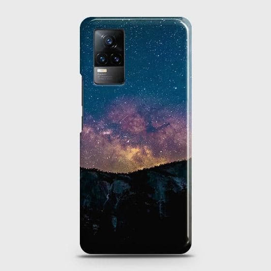 Vivo V21e Cover - Matte Finish - Embrace Dark Galaxy  Trendy Printed Hard Case with Life Time Colors Guarantee ( Fast Delivery )