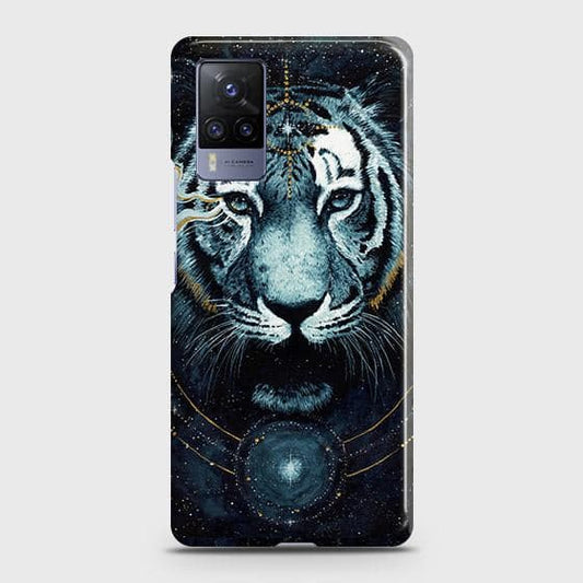 Vivo X60 Pro Cover - Vintage Galaxy Tiger Printed Hard Case with Life Time Colors Guarantee(B39)