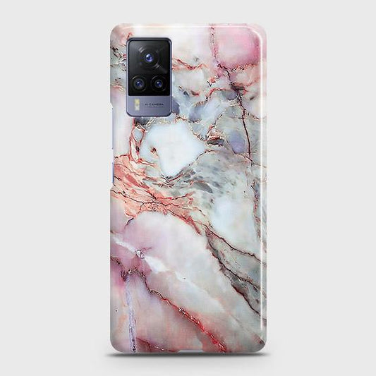 Vivo X60 Pro Cover - Violet Sky Marble Trendy Printed Hard Case with Life Time Colors Guarantee
