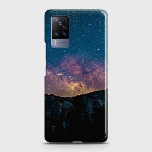 Vivo X60 Pro Cover - Matte Finish - Embrace Dark Galaxy  Trendy Printed Hard Case with Life Time Colors Guarantee