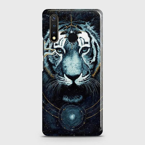 Vivo Y19 Cover - Vintage Galaxy Tiger Printed Hard Case with Life Time Colors Guarantee B (30) 1