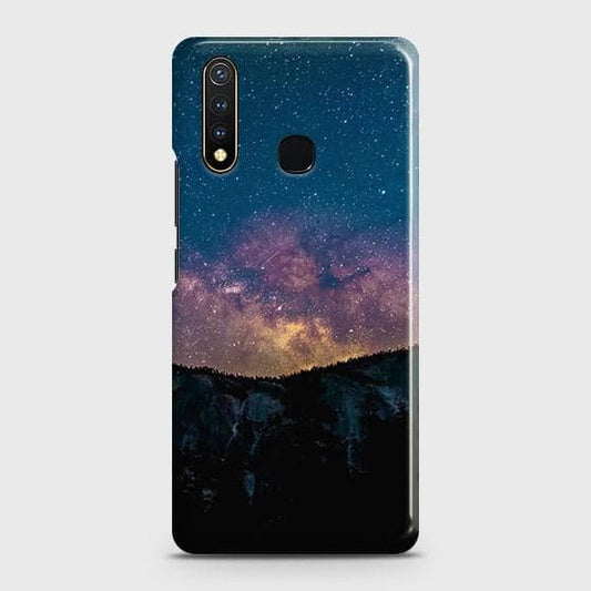 Vivo Y19 Cover - Matte Finish - Embrace Dark Galaxy  Trendy Printed Hard Case with Life Time Colors Guarantee