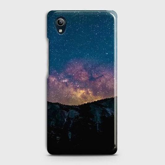 Vivo Y1s Cover - Matte Finish - Embrace Dark Galaxy  Trendy Printed Hard Case with Life Time Colors Guarantee