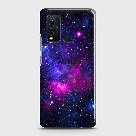 Vivo Y30 Cover - Dark Galaxy Stars Modern Printed Hard Case with Life Time Colors Guarantee