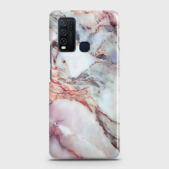 Vivo Y30 Cover - Violet Sky Marble Trendy Printed Hard Case with Life Time Colors Guarantee