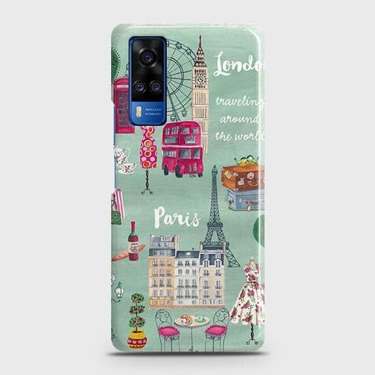 Vivo Y53s 4G Cover - Matte Finish - London, Paris, New York ModernPrinted Hard Case with Life Time Colors Guarantee(Fast Delivery )
