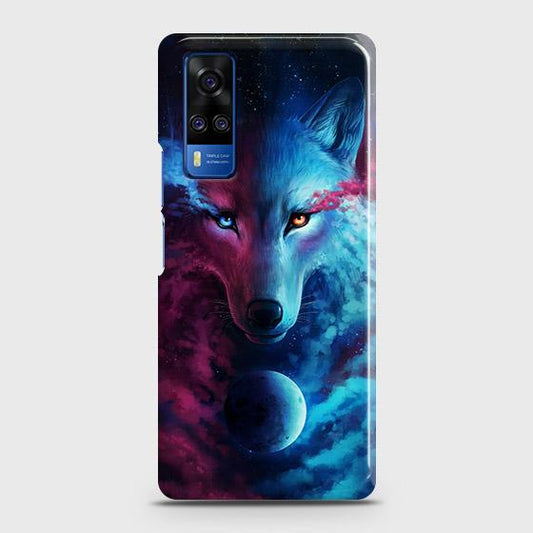 Vivo Y51 (2020 December) Cover - Infinity Wolf Trendy Printed Hard Case with Life Time Colors Guarantee ( Fast Delivery )