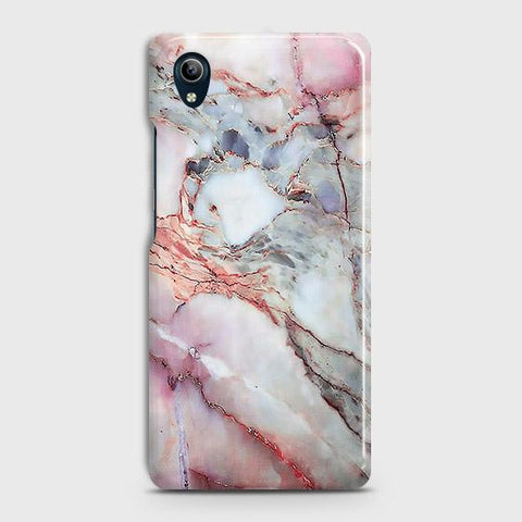 Vivo Y90Cover - Violet Sky Marble Trendy Printed Hard Case with Life Time Colors Guarantee