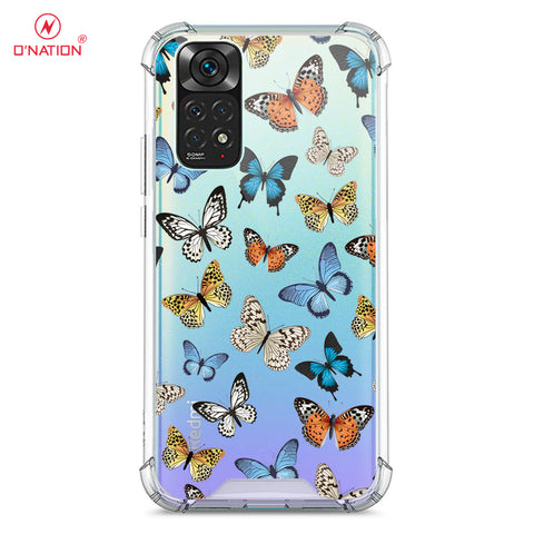 Xiaomi Redmi Note 11 Cover - O'Nation Butterfly Dreams Series - 9 Designs - Clear Phone Case - Soft Silicon Borders