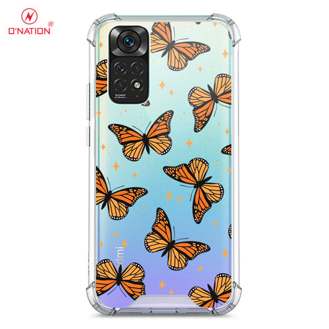 Xiaomi Redmi Note 11 Cover - O'Nation Butterfly Dreams Series - 9 Designs - Clear Phone Case - Soft Silicon Borders