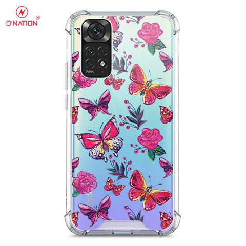 Xiaomi Redmi Note 11 Pro Cover - O'Nation Butterfly Dreams Series - 9 Designs - Clear Phone Case - Soft Silicon Borders
