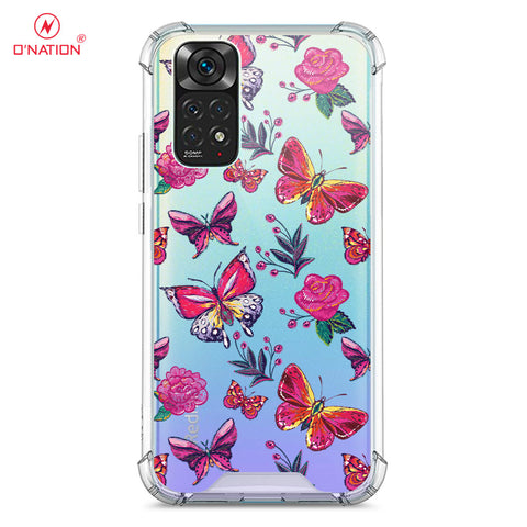 Xiaomi Redmi Note 11 Cover - O'Nation Butterfly Dreams Series - 9 Designs - Clear Phone Case - Soft Silicon Borders
