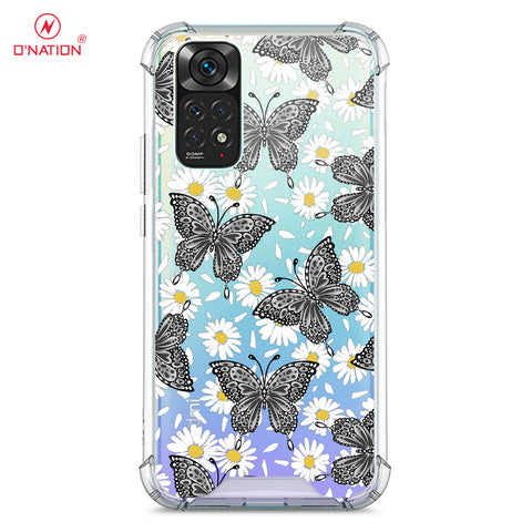 Xiaomi Redmi Note 11 Cover - O'Nation Butterfly Dreams Series - 9 Designs - Clear Phone Case - Soft Silicon Borders