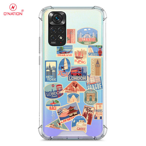 Xiaomi Redmi Note 11S Cover - Personalised Boarding Pass Ticket Series - 5 Designs - Clear Phone Case - Soft Silicon Borders
