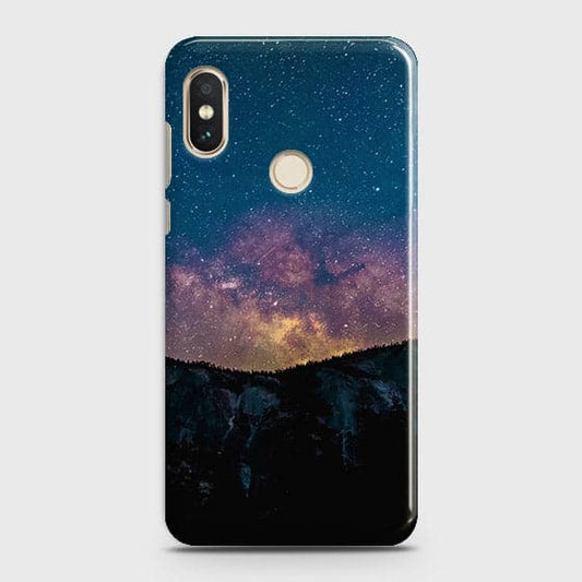 Xiaomi Mi A2 / Mi 6X Cover - Matte Finish - Embrace Dark Galaxy  Trendy Printed Hard Case with Life Time Colors Guarantee