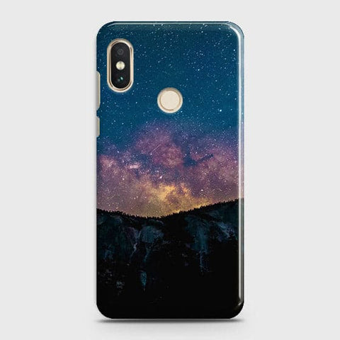 Xiaomi Mi A2 / Mi 6X Cover - Matte Finish - Embrace Dark Galaxy  Trendy Printed Hard Case with Life Time Colors Guarantee