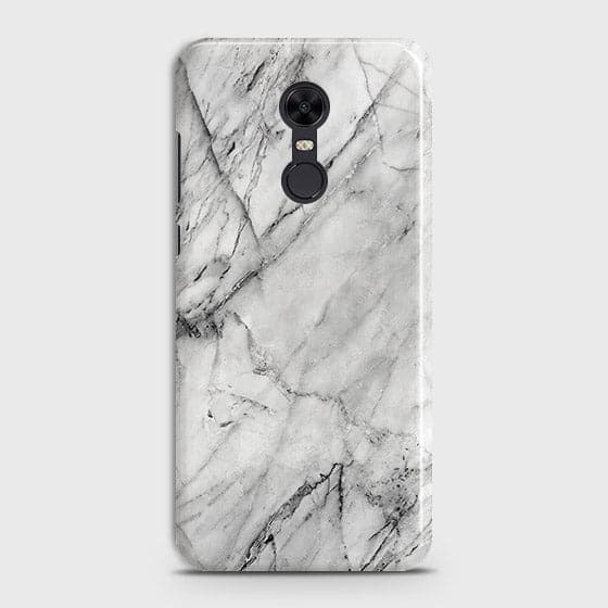 Xiaomi Redmi 5 Cover - Matte Finish - Trendy White Floor Marble Printed Hard Case with Life Time Colors Guarantee - D2