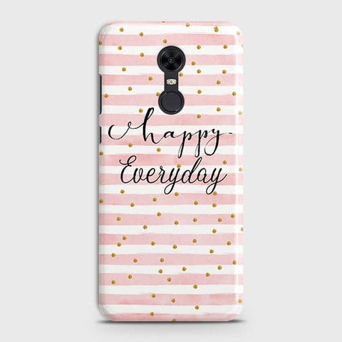 Xiaomi Redmi 5 Cover - Trendy Happy Everyday Printed Hard Case with Life Time Colors Guarantee