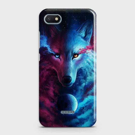 Xiaomi Redmi 6A Cover - Infinity Wolf Trendy Printed Hard Case with Life Time Colors Guarantee