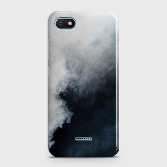 Xiaomi Redmi 6A Cover - Matte Finish - Trendy Misty White and Black Marble Printed Hard Case with Life Time Colors Guarantee