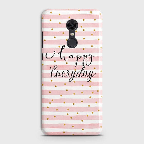Xiaomi Redmi Note 5 / Redmi 5 Plus Cover - Trendy Happy Everyday Printed Hard Case with Life Time Colors Guarantee