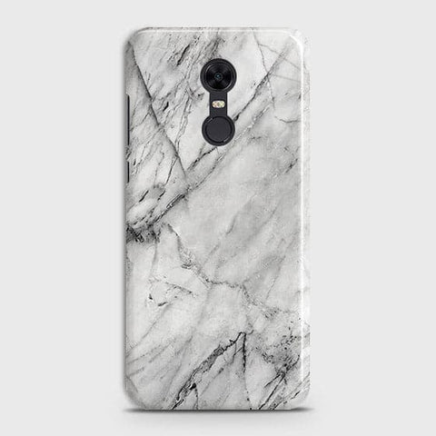 Xiaomi Redmi Note 5 / Redmi 5 Plus Cover - Matte Finish - Trendy White Floor Marble Printed Hard Case with Life Time Colors Guarantee - D2