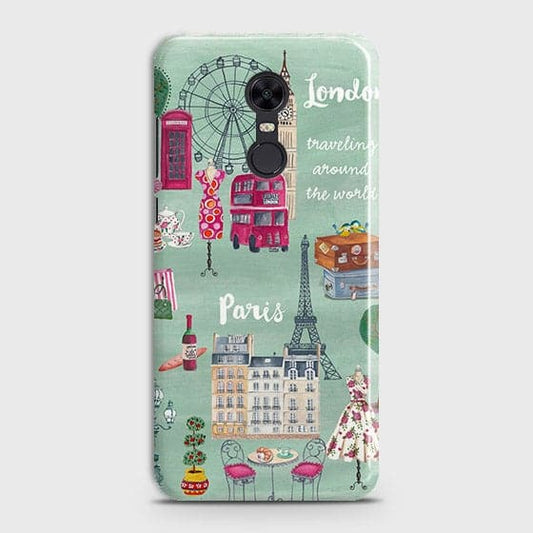 Xiaomi Redmi Note 5 / Redmi 5 Plus Cover - Matte Finish - London, Paris, New York ModernPrinted Hard Case with Life Time Colors Guarantee