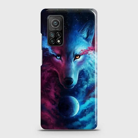 Xiaomi Mi 10T Cover - Infinity Wolf Trendy Printed Hard Case with Life Time Colors Guarante