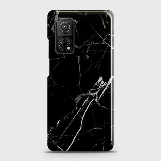 Xiaomi Mi 10T Cover - Black Modern Classic Marble Printed Hard Case with Life Time Colors Guarantee (Fast Delivery)