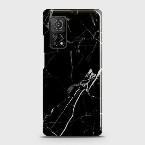 Xiaomi Mi 10T Cover - Black Modern Classic Marble Printed Hard Case with Life Time Colors Guarantee (Fast Delivery)