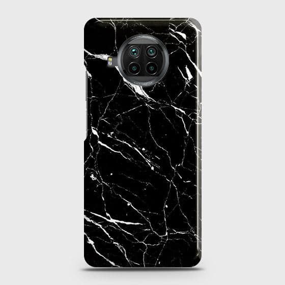 Xiaomi Mi 10T Lite Cover - Trendy Black Marble Printed Hard Case with Life Time Colors Guarantee