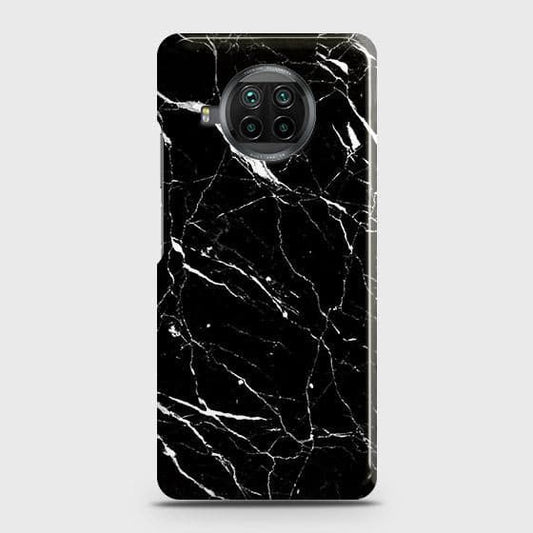 Xiaomi Mi 10T Lite Cover - Trendy Black Marble Printed Hard Case with Life Time Colors Guarantee