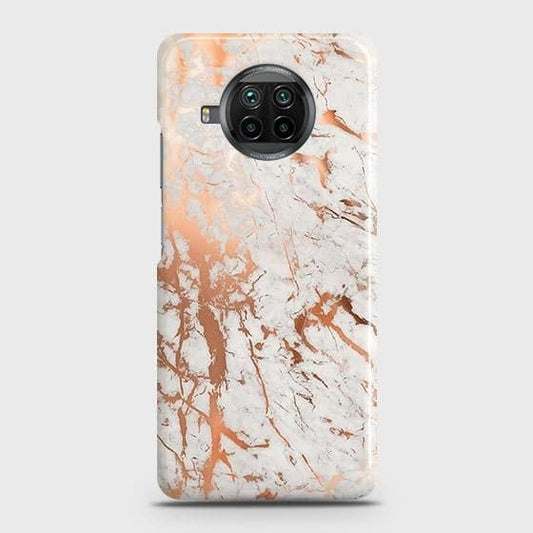 Xiaomi Mi 10T Lite Cover - In Chic Rose Gold Chrome Style Printed Hard Case with Life Time Colors Guarantee