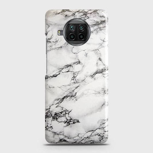 Xiaomi Mi 10T Lite Cover - Matte Finish - Trendy Mysterious White Marble Printed Hard Case with Life Time Colors Guarantee